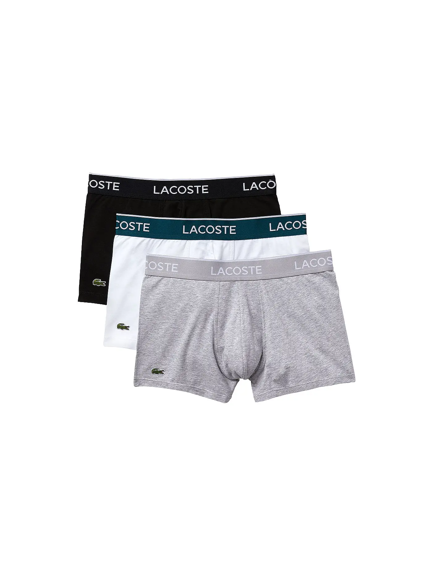 LACOSTE | Pants 3er Pkg weiss black grau | 